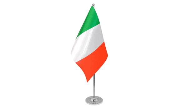 Italy Satin Table Flag